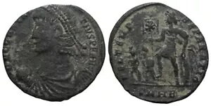 ??** CONSTANTIUS II-348-351 AD-20mm/3.28g-F-CHI RO-HERACLEA-1  ACSEARCH ŌI