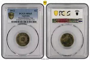 2012 �N�L�O���S�[���h �|�s�[ 2 �h�� �R�C�� PCGS MS65 #1351