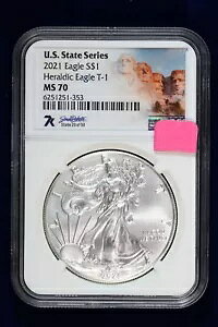 2021 T1 �V���o�[ �C�[�O�� NGC MS70 �Z�u�� K �X�e�[�g ���x�� �V���[�Y SD 1 �� 7777 4OJQ