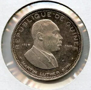 �}�[�e�B���E���[�T�[�E�L���O 1969 �M�j�[ 100 �t���� �V���o�[ MLK �L�O�R�C�� - JN592