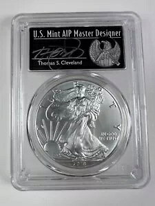 2018 SILVER EAGLE PCGS MS70 Thomas Cleveland ���t�@�[�X�g�X�g���C�N�ɏ��� - 1/1000