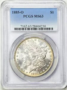 1885-O $1 �����K�� �V���o�[ �_���[ MS63 PCGS 28404230