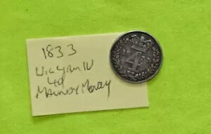 1833 �N 4 �y���X 4p �V���o�[ �E�B���A�� 4 �� 1760-1820 (Maundy Money)