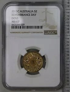 2015 C ミントマーク $2 記念日ダヴ NGC MS 67。