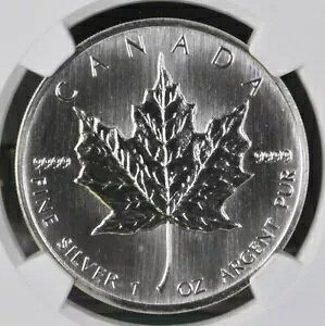 NGC MS68 | 1991 �V���o�[ ���[�v�� ���[�t S$5 1�I���X �J�i�f�B�A�� �V���o�[ | 5��������