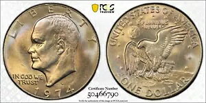 1974 D AC[n[ h $1 PCGS MS65 OF 4732