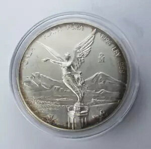1996 Mo 1 オンザ メキシコ リベルタ プラタ プラ 1 トロイ オンス .999 上質銀貨 #2