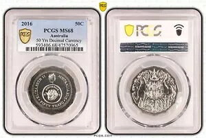 I[XgA 2016 `FWI[o[ 50 Zg 50c RC PCGS MS68 #0965