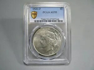 PCGS 1926-D �V���o�[���a�h�� AU55