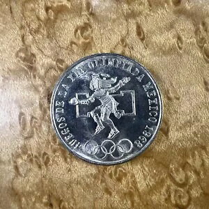 1968 メキシコ オリンピアダ 25 ペソ メキシコ オリンピック銀貨 ミント