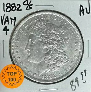 1882-O/S ���[�K�� �V���o�[ �h�� ~ AU VAM 4 TOP 100 ~NICE COIN~