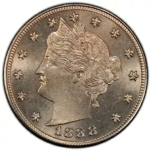 1888 5c v[t oeB jbP PCGS Unc fBe[Armv X|bgAWF RC