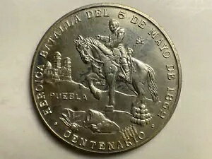 1862-1962 Mo ���L�V�R Heroica Batalla 5 De Mayo Centenario .900 ��݃��_��