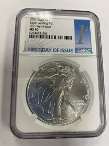 2021 $1 �A�����J�� �V���o�[ �C�[�O�� ~ NGC MS70 ~ �^�C�v 2 ~ ���s�������x��