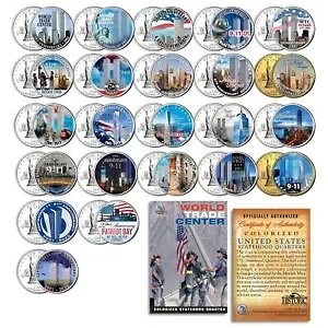 ���[���h �g���[�h �Z���^�[ * �A�j�o�[�T���[ * �J���[�����ꂽ NY �N�H�[�^�[ US 23 �R�C�� �Z�b�g 9/11 WTC
