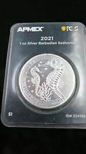 2021 1 �I���X �V���o�[ �R�C�� �o���o�h�X �^�c�m�I�g�V�S PCGS + �t�@�[�X�g �X�g���C�N ���b�g#281
