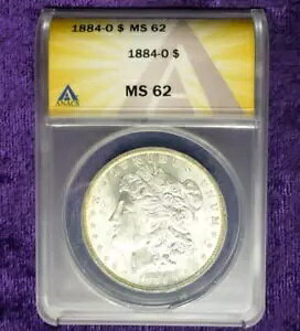1884 O ANACS MS 62 [K Vo[ _[AAJO Vo[ 1 h RC