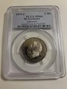 1972-J W. Germany 2 Mark Asenauer PCGS MS64 �l���g�b�v�I�؋��̂悤��