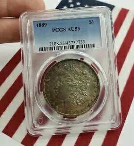 1889 PCGS AU53 K h 1 h oeB Eh C[On