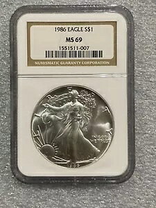 1986 AJ Vo[ C[O NGC MS69 ` uE x ` X|bgȂ uCg zCg ` 007