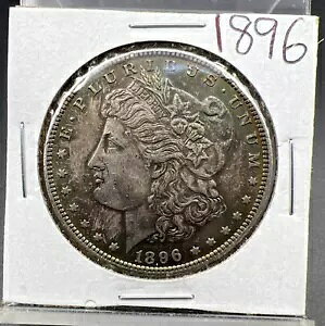 1896 $1 �����K�� �V���o�[ �_���[ �R�C�� �`���C�X AU UNC �j�[�g �g�[�j���O �g�i�[�ɂ���