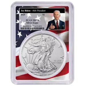 2020 $1 AJ Vo[ C[O PCGS MS70 oCf  46 哝̃x tO t[