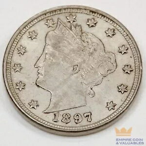 1897 oeB V jbP - XF/AU ڍ fG 5C RC!