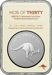 2023 Mob of Thirty $1 1oz �t�@�C�� �V���o�[ 'C' FR UNC �R�C�� �J���K���[ 30 ���N�L�O