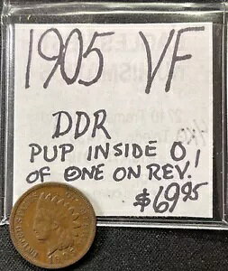 1905 CfBA wbh Zg DDR PUP Inside O Of One On Rev (VF) Cond ENN RC & J[h