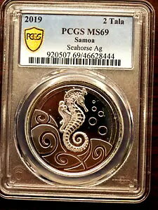 2019 �T���A �V���o�[ �^�c�m�I�g�V�S 1 �I���X .999 �V���o�[ PCGS �F�� MS 69