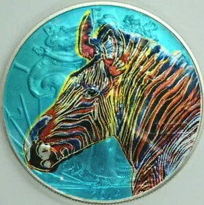 アンディ ウォーホル グレビーのゼブラ アメリカン シルバー イーグル 1オンス 0.999 シルバー ダラー コイン アート