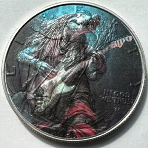 ���b�N�M�^�[��e���N���R�_�C�� �A�����J�� �V���o�[ �C�[�O�� 1�I���X 0.999 �V���o�[ �h�� �R�C��