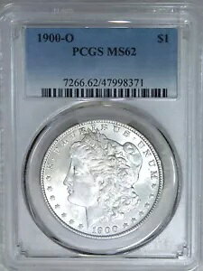 1900 O ���[�K�� �V���o�[ �_���[ PCGS MS62 �u���C�g & �t���X�e�B �O���[�f�B���O�ς� #H535C