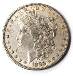 1880 $1 ���[�K�� �V���o�[ 1 �h�� �č��R�C�� �t�B���f���t�B�A VAM 6