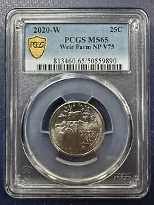 2020 W �E�B�A�[ �t�@�[�� NP �N�H�[�^�[ 25c PCGS MS65 �v���C�x�[�g �}�[�N V75 - ���W�X�g�� �Z�b�g?