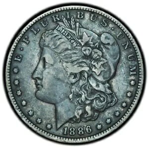 1886-O モルガン ドル XF 状態 - 魅力的なオリジナル コイン