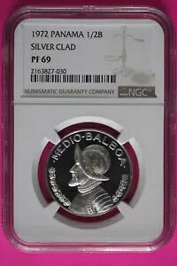 X|bg 1972 pi} PF 69 v[t Vo[ 1/2 o{A NGC FXu 1033