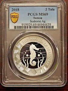 2018 �T���A �V���o�[ �^�c�m�I�g�V�S 1 �I���X .999 �V���o�[ PCGS �F�� MS 69