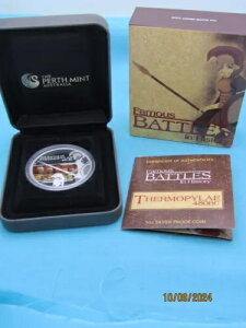 2009 Famous Battles THERMOPYLAE 1 �g���C �I���X .999 �t�@�C�� �V���o�[ �v���[�t �R�C�� �I�[�X�g�����A