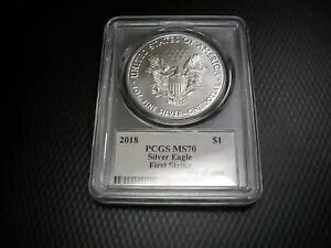 2018 シルバー イーグル $1 ファースト ストライク PCGS MS70 署名入り トーマス クリーブランド
