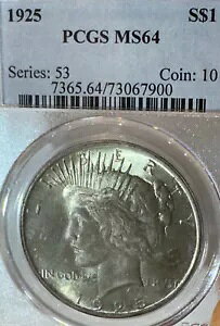 1925N 1hah PCGS MS 64