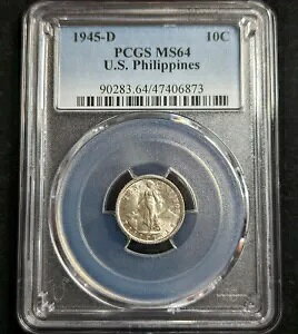 1944-D 10 �Z���^�{ PCGS MS64 �č��t�B���s�� 10c ��� 90283.64/47406873