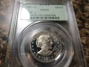 1981-S v[t SBA h ^Cv II ~g }[N PCGS PF69 NEfB 9166