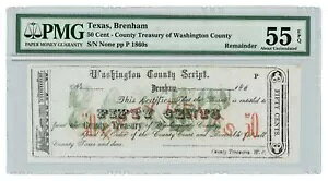 1860 �N�� 50c ���V���g���S���� - �e�L�T�X�B�u���i�� �� PMG AU 55 EPQ
