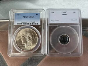 1924 ah PCGS MS63 w MS68+ 1954 AC[n[ v[t Vo[ _C