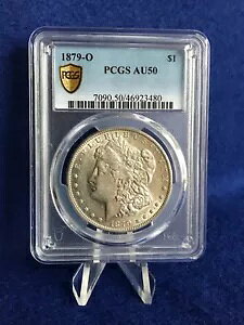 1879-O ���[�K�� �V���o�[ �h�� $1 *PCGS AU50 ������* �z���C�g�g�[���t���[
