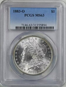 1883-O $1 �����K�� �V���o�[ �_���[ MS63 PCGS 31355894