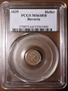 1839 �N �h�C�c �h�C�c���B �o�C�G�����B �w���[ PCGS MS64RB