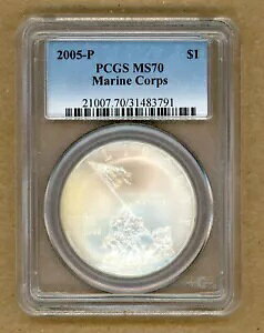 2005-P �C�����L�O�V���o�[ �_���[ PCGS MS 70 �u���[ ���x��