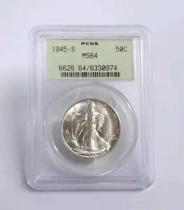 1945-S EH[LO oeB n[t_[ PCGS MS64 Â΂̃z_[͕΂̂悤Ɍ܂!